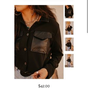 Long sleeve crop shirt